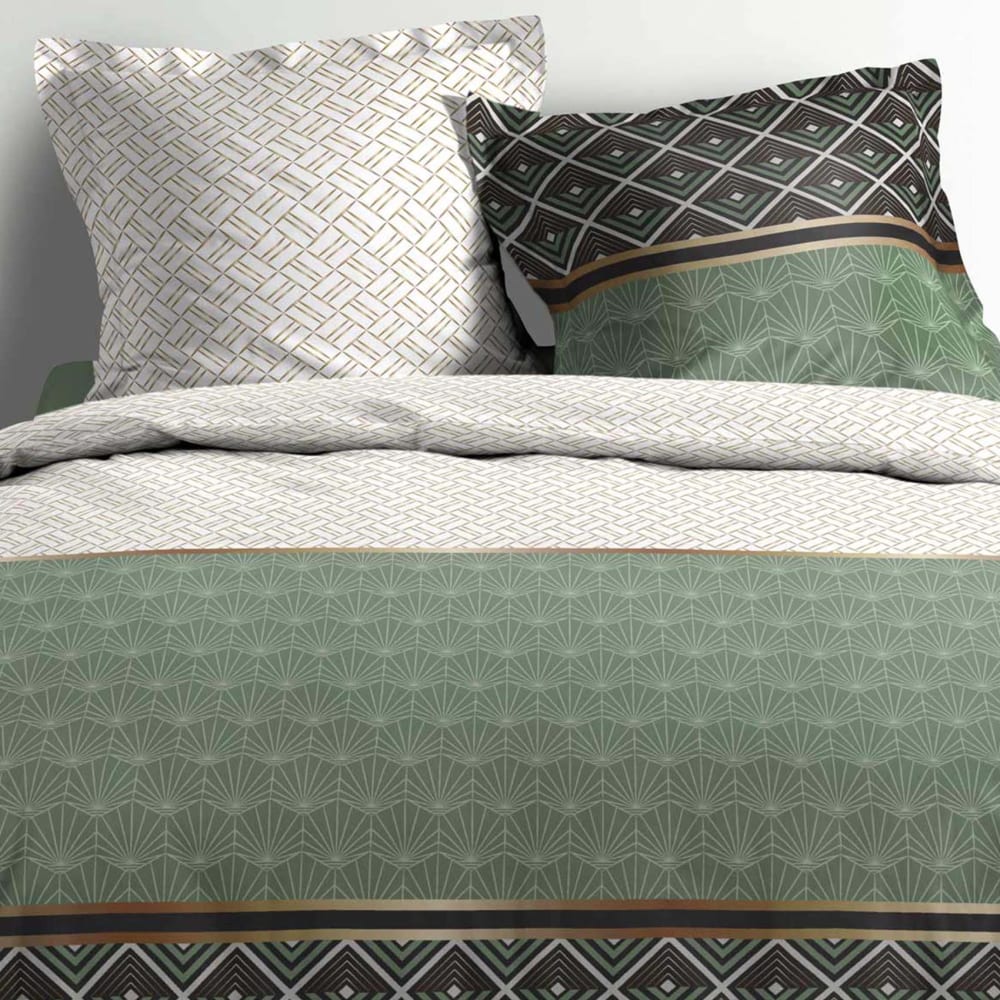 Parure de lit esprit art déco coton multicolore 220 x 240 - Maisons du Monde