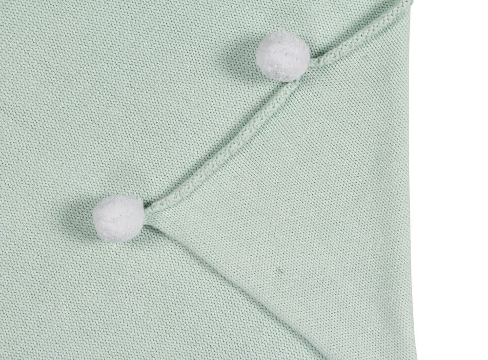 Plaid en coton vert 100x120 - Maisons du Monde