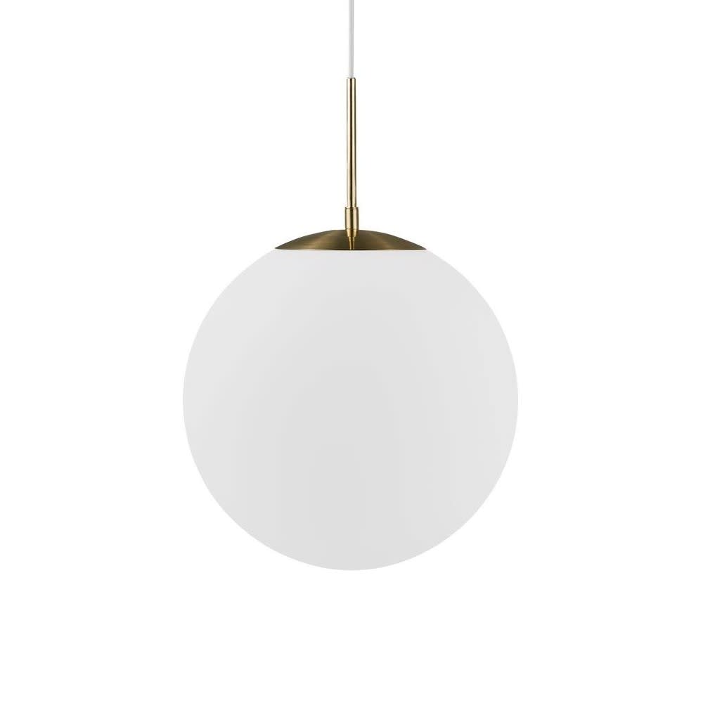 Lampada a sospensione elegante e minimalista in ottone con sfera Ø35cm - Modello Contemporaneo - Dorato - Metallo