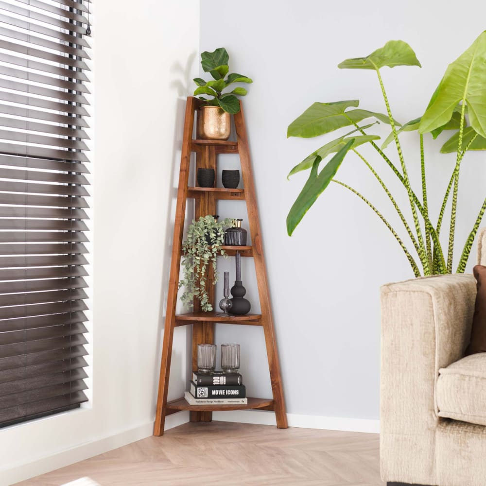 Étagère d'angle pliable en bois de manguier - Maisons du Monde