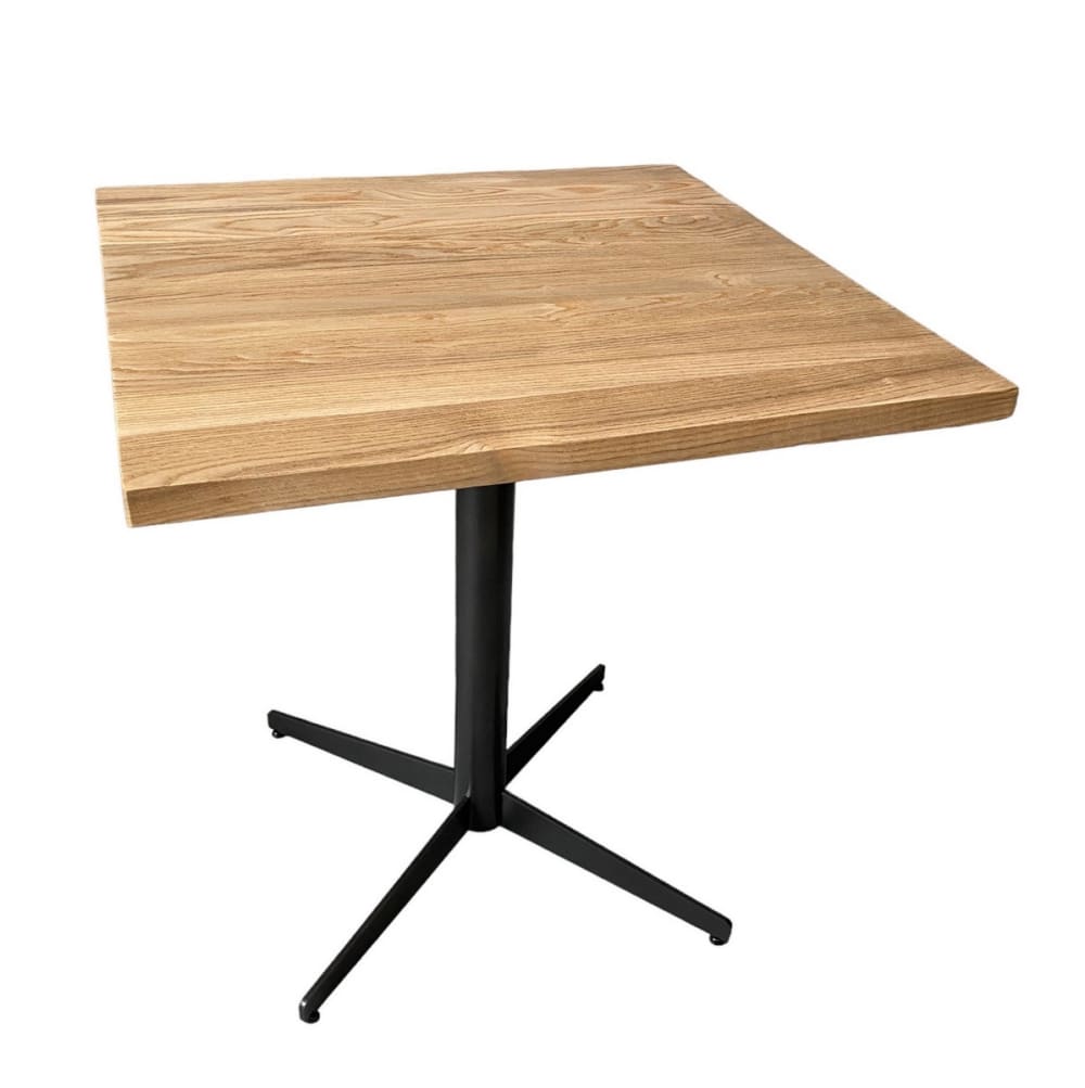 Mathi Design Karierter Esstisch aus Ulme style vintage Braun Holz