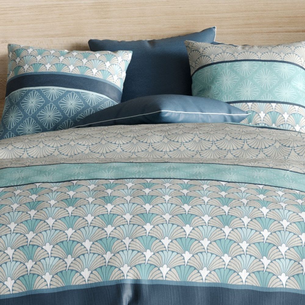 Parure de lit 2 places coton à motifs 220x240 cm - Maisons du Monde