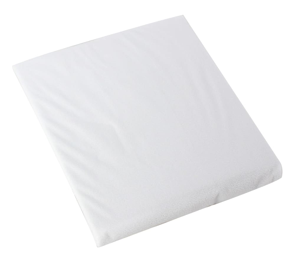 BabyCalin Alèse de lit bébé blanc en éponge 60x120 cm Blanc Coton - 120x15x60cm