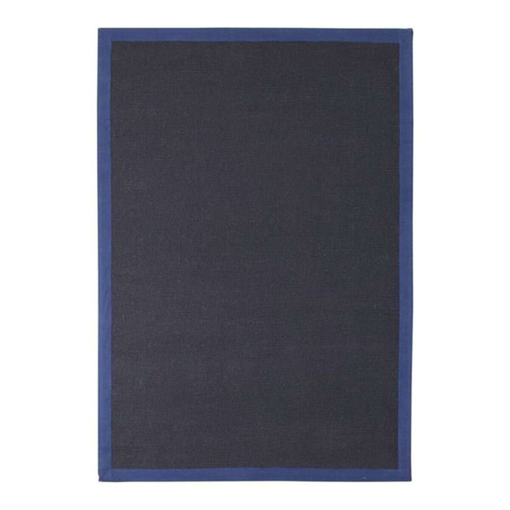 Tapis jute bleu foncé 120x170