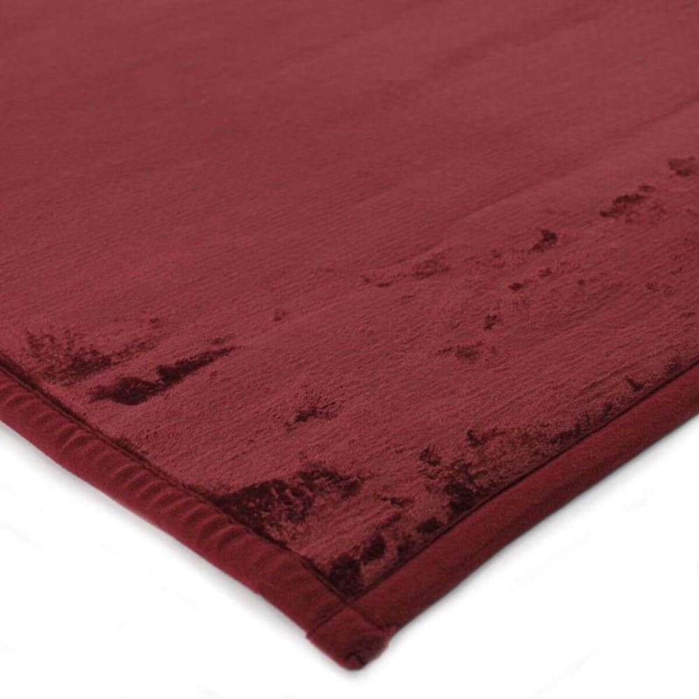 Tapis extra-doux effet velours rouge foncé 160x230 — vue 4