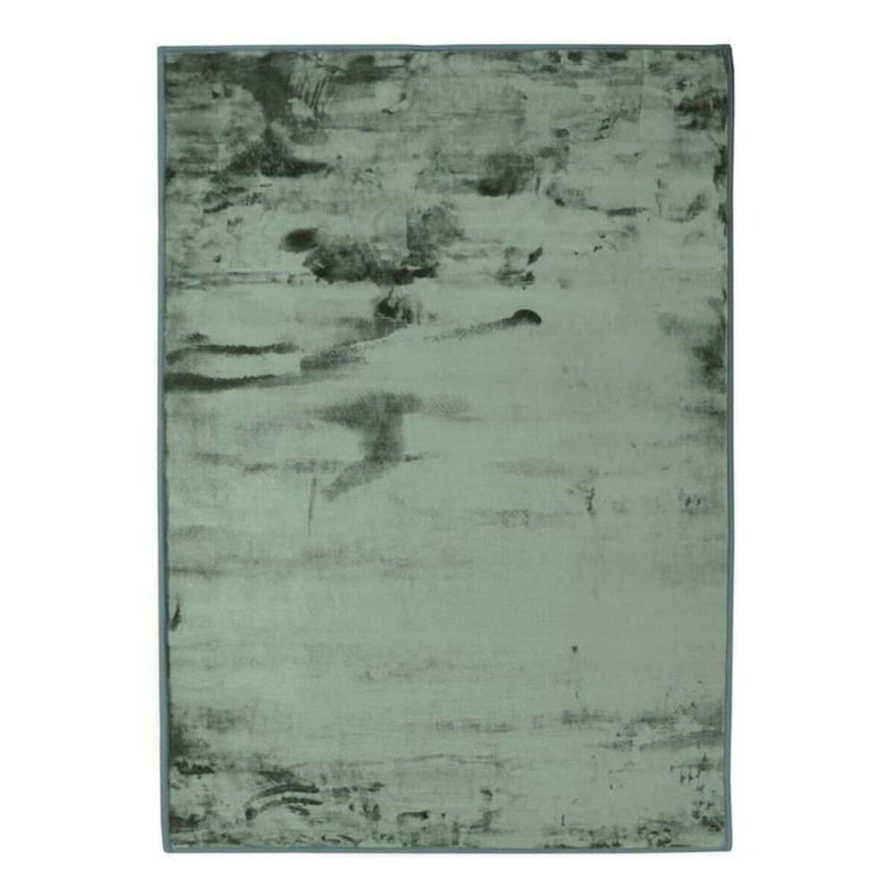 Tappeto morbidissimo effetto velluto verde scuro 160x230 - The