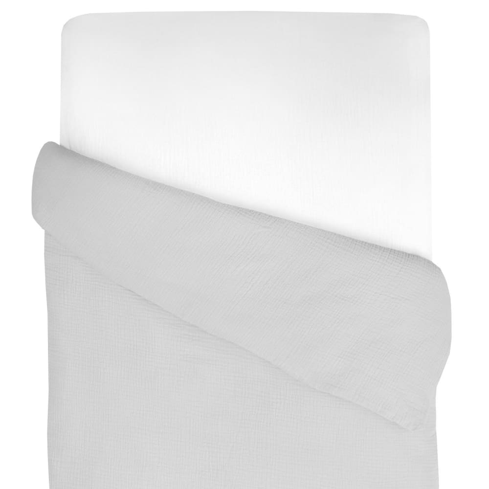 Copripiumino reversibile in garza di cotone per neonato - Modello Classico chic - Cotone