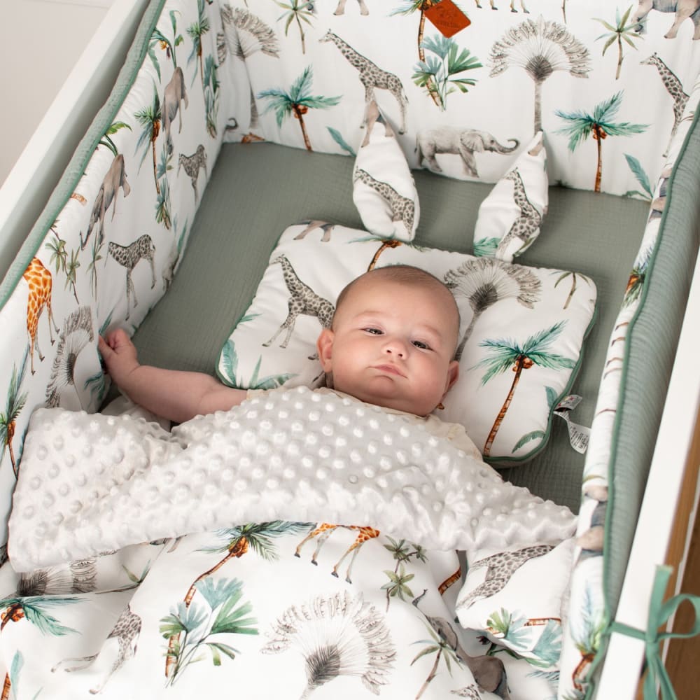 Flaches wendbares babykissen aus baumwolle mehrfarbig - Maisons