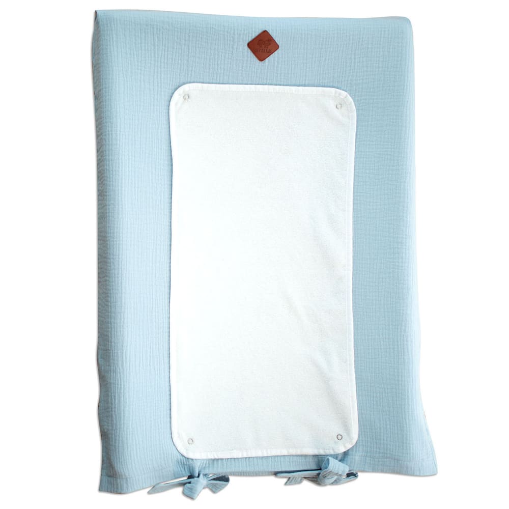 Housse de matelas à langer en gaze de coton   H 70 x l 50