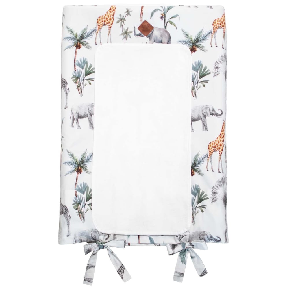 Housse matelas à langer bébé + tapis bambou Multicolore 70x50 cm