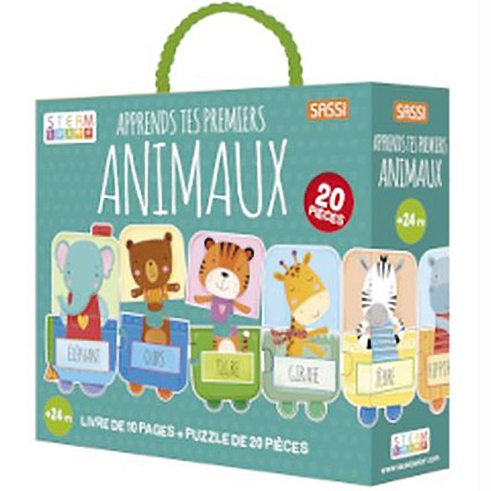 Sassi Junior Puzzle & libro, aprende