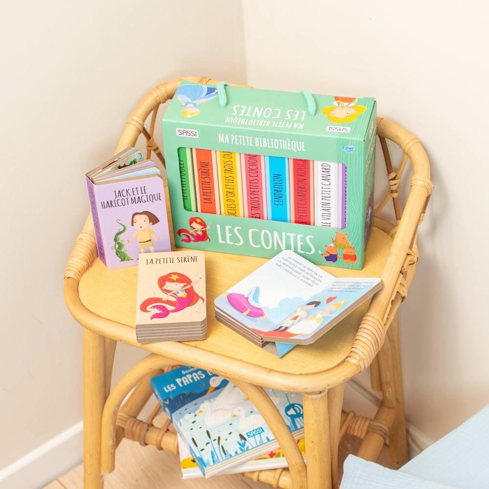 Petite bibliothèque bébé les contes multicolore 22x18 cm - Maisons du Monde