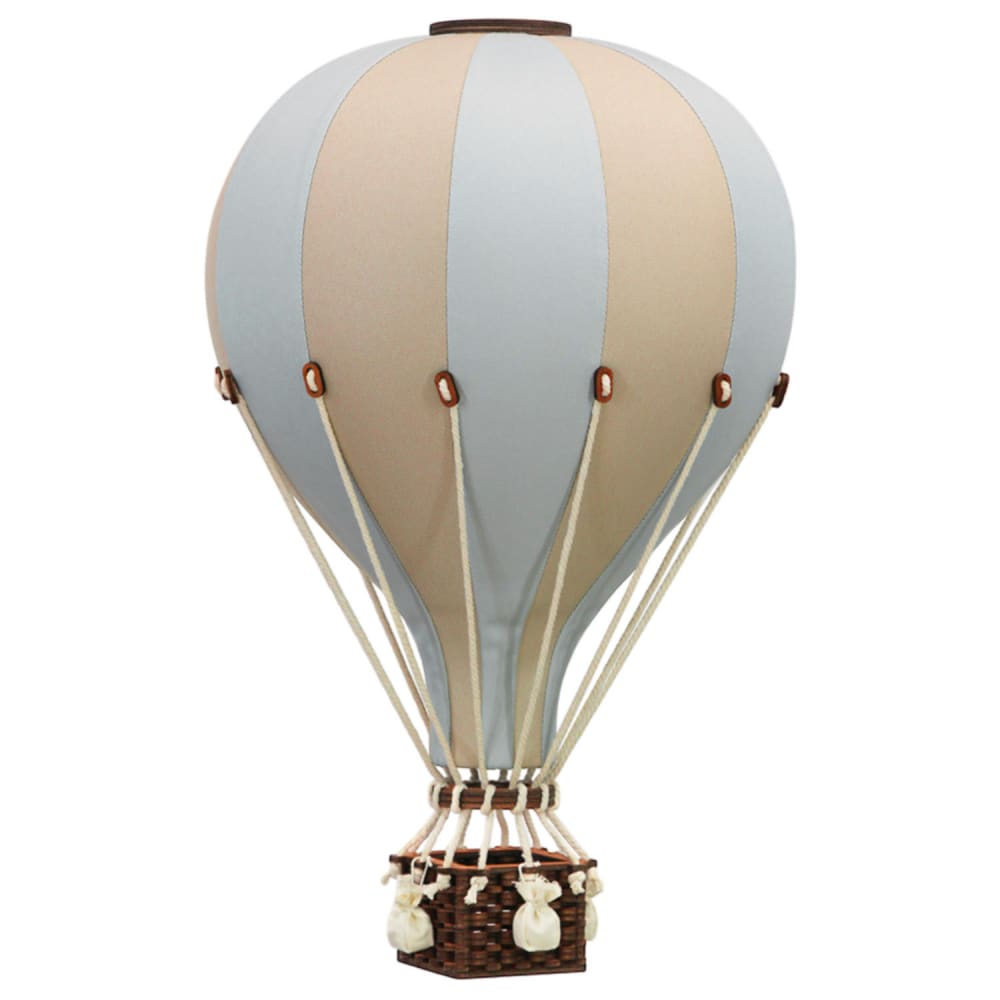 Mongolfiera decorativa beige e blu l a più colori l - Multicolore - Cotone