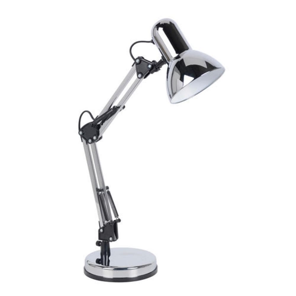 Lampe de bureau en chrome