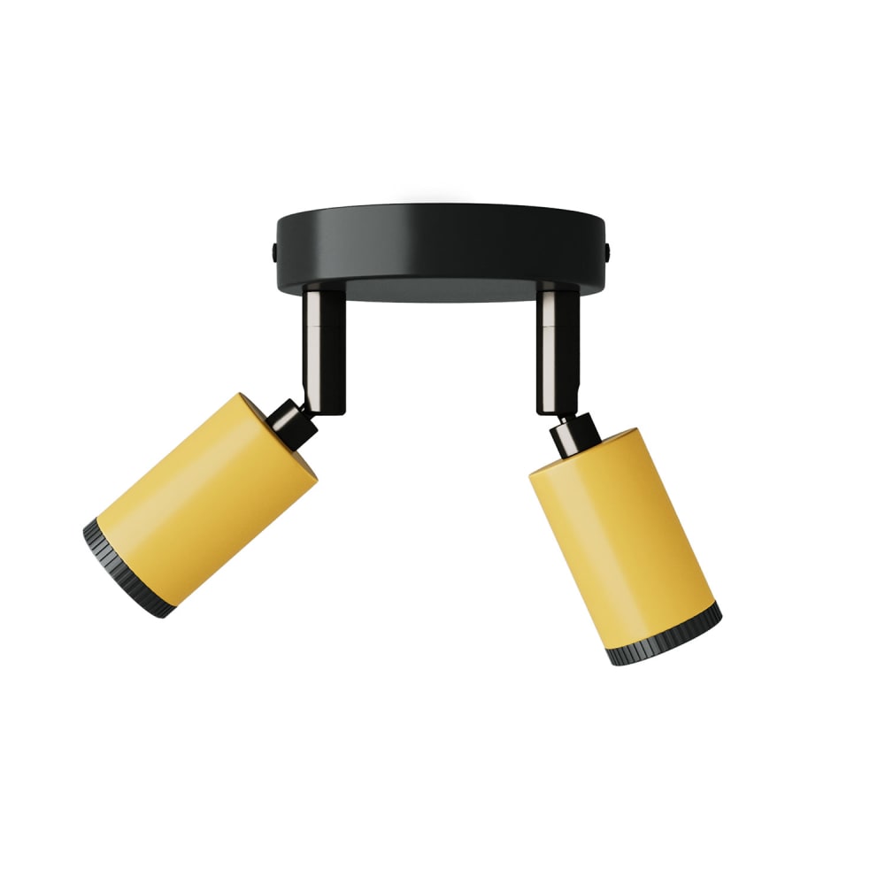 Applique mostarda con due faretti in metallo - Giallo - Ragazzo - Maisons du Monde