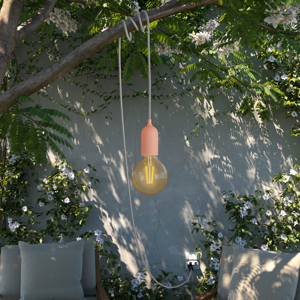 Lampada portatile per esterni rosa - Creative Cables