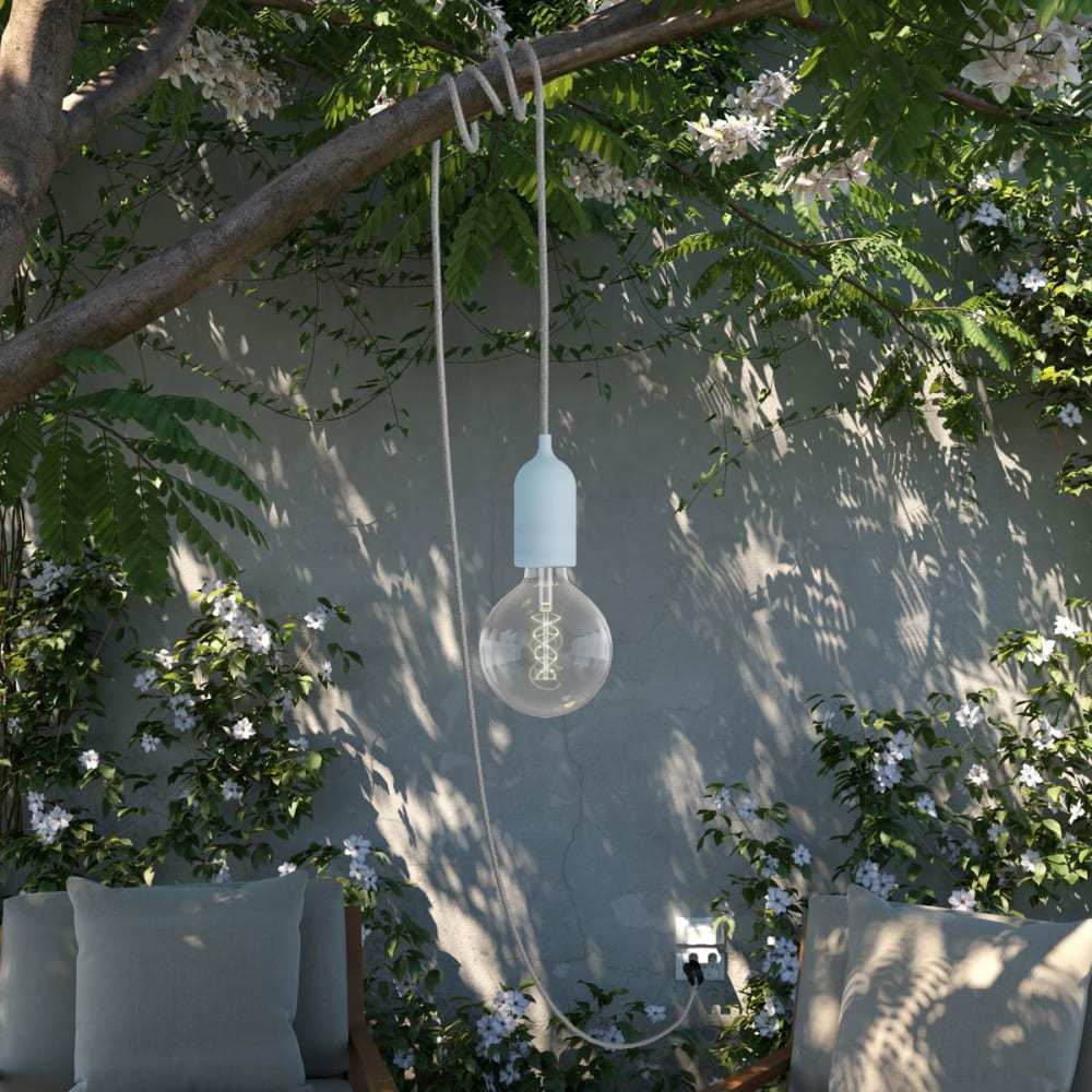 Lampada portatile per esterni celeste - Creative Cables