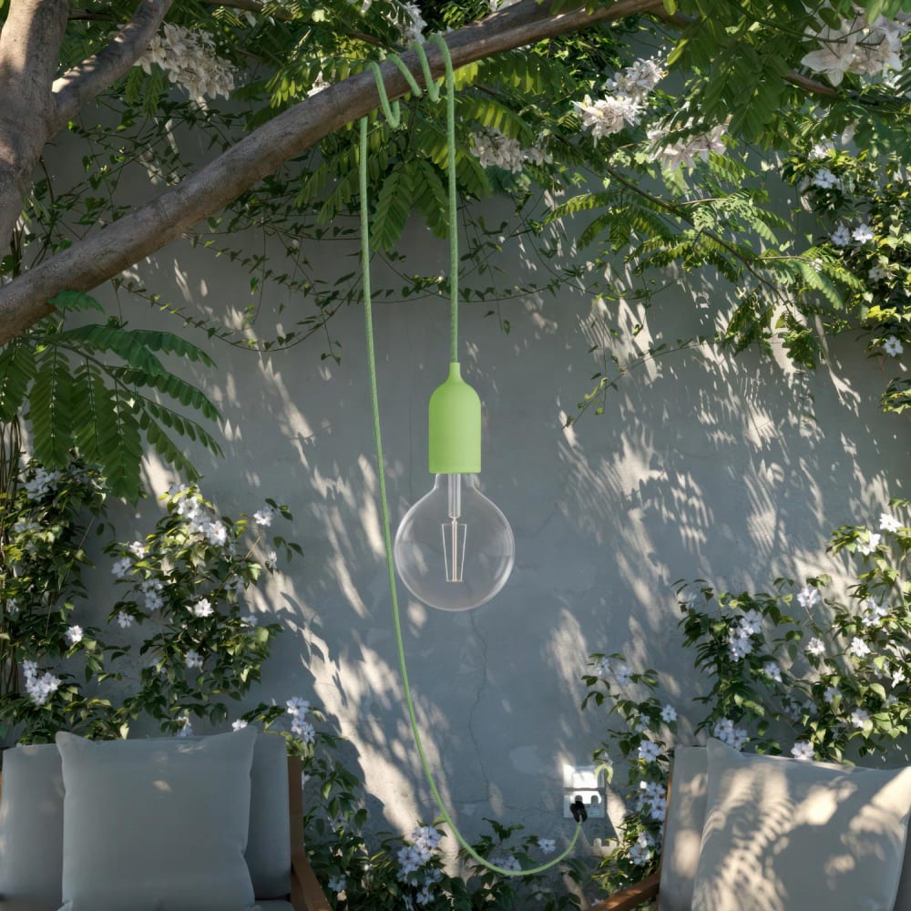 Lampada portatile per esterni verde - Creative Cables
