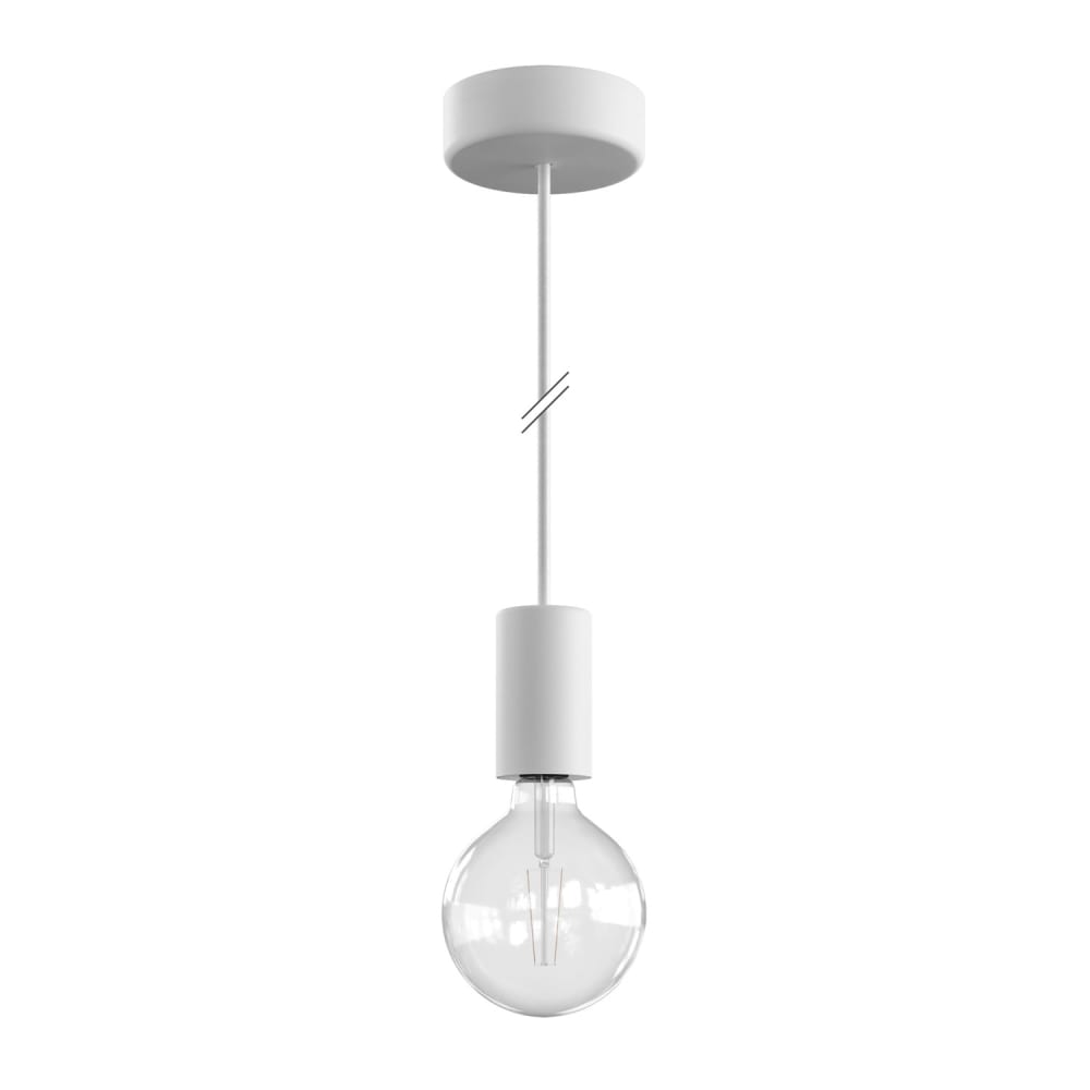 Lampada a sospensione da esterni bianca - Bianco - Silicone (poliorganosilossano)