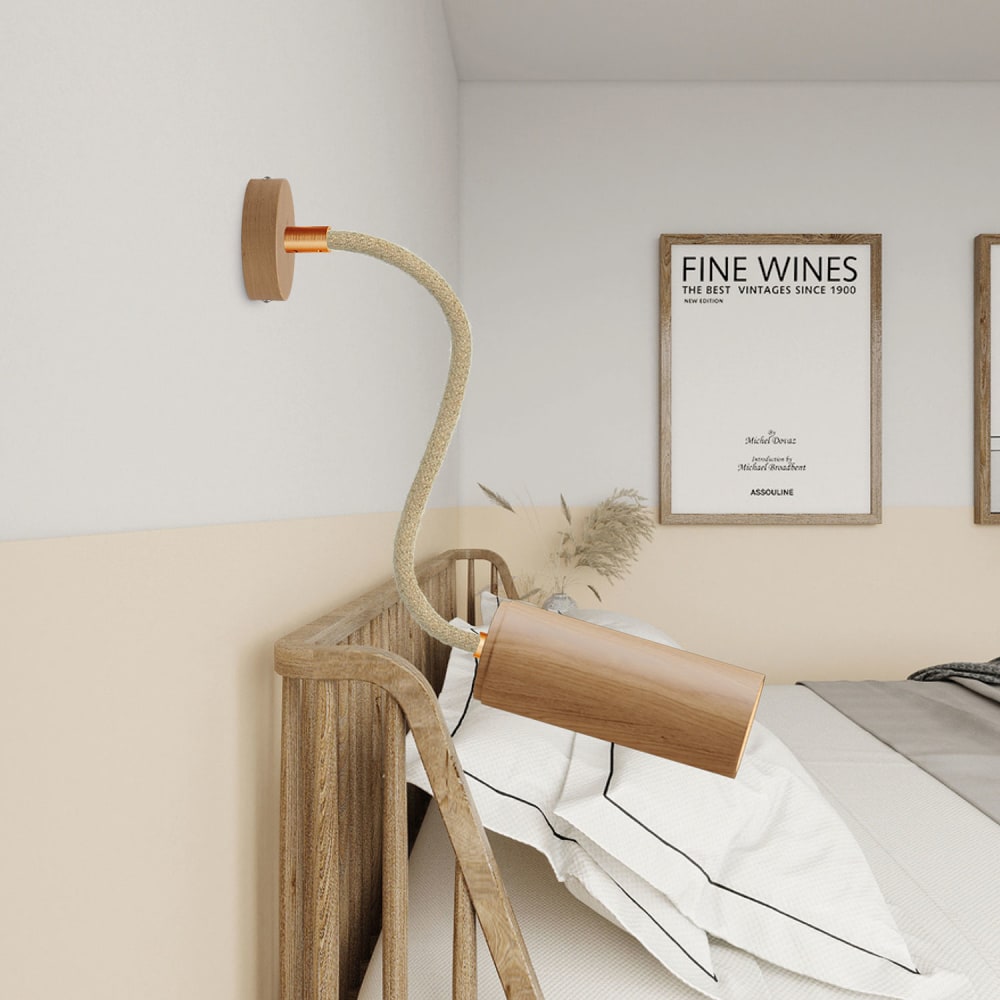 Wandlampe aus Holz mit 30 cm langem Gelenk - Maisons Du Monde
