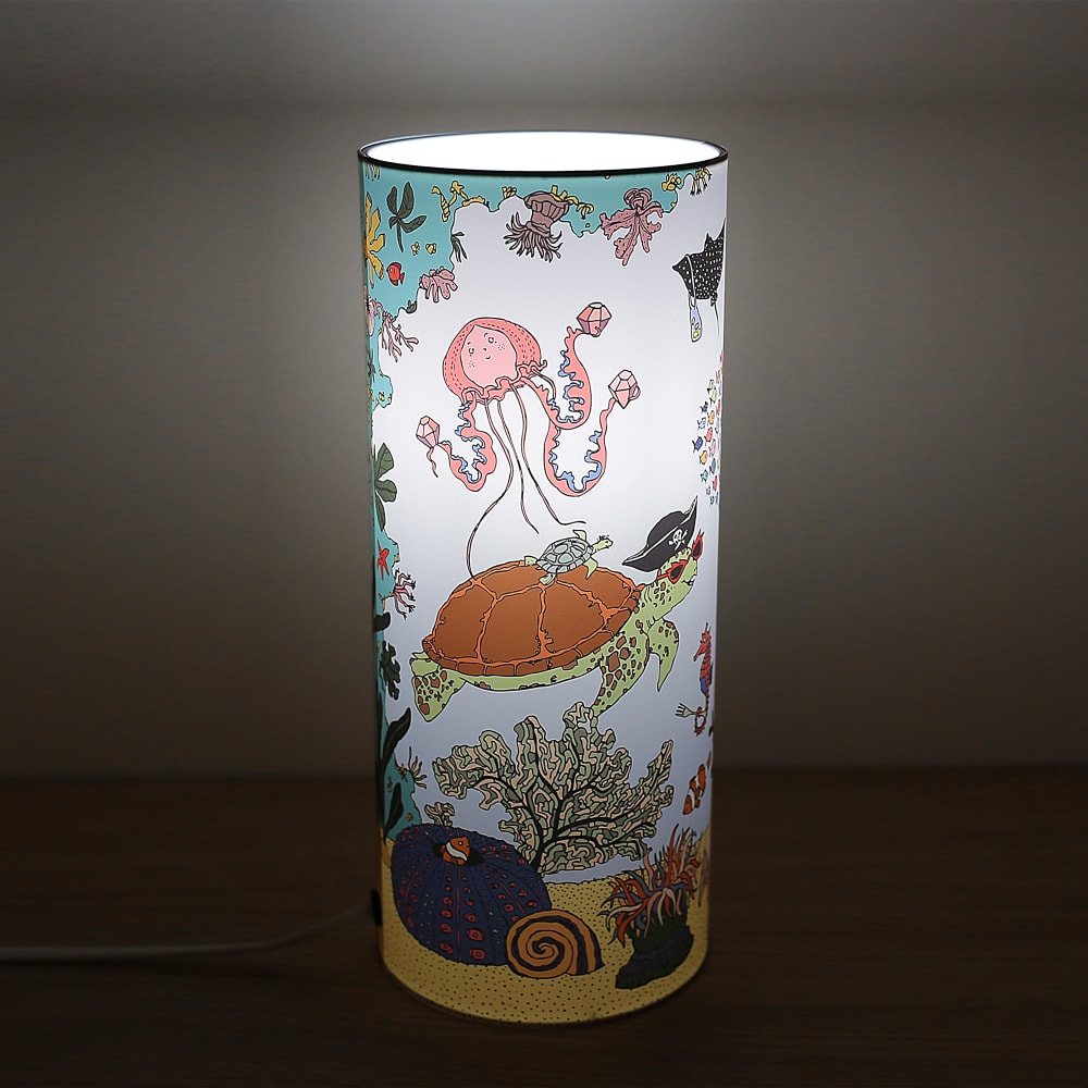 Lampe à poser enfant Sous L'océan Bleue 30cm - Maisons du Monde