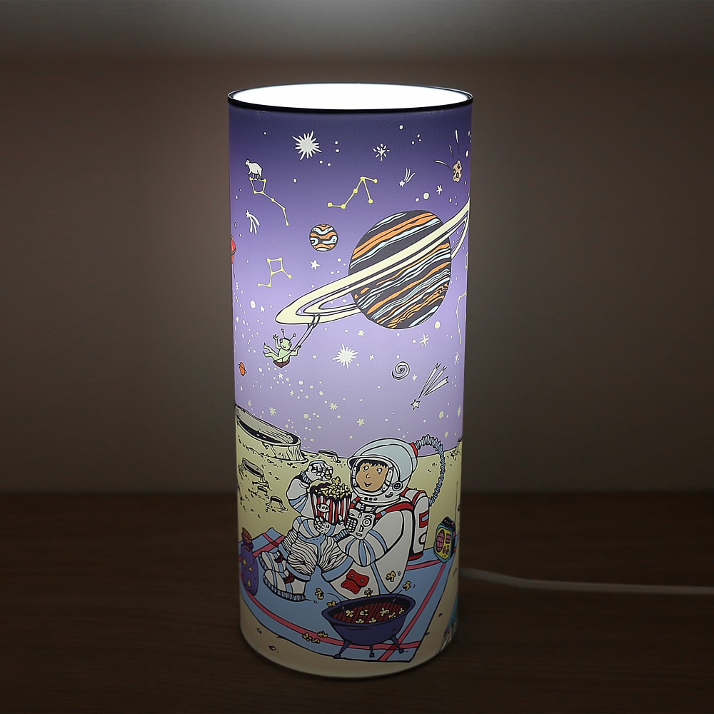 Lampe à poser enfant Cosmos Bleue 30cm (R&M Coudert) - Image 1