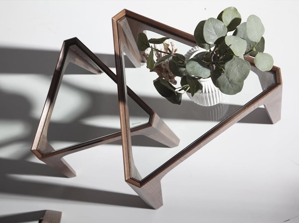 Mesa rincón triangular nogal - Maisons du Monde