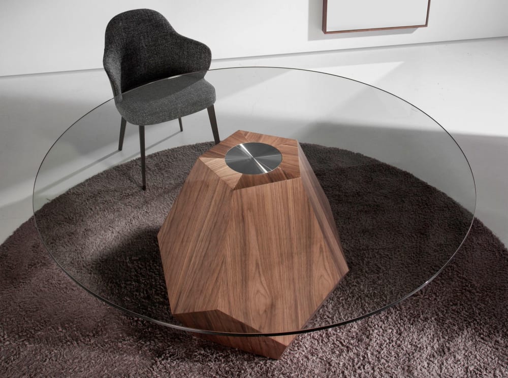 Mesa comedor redonda nogal - Maisons du Monde