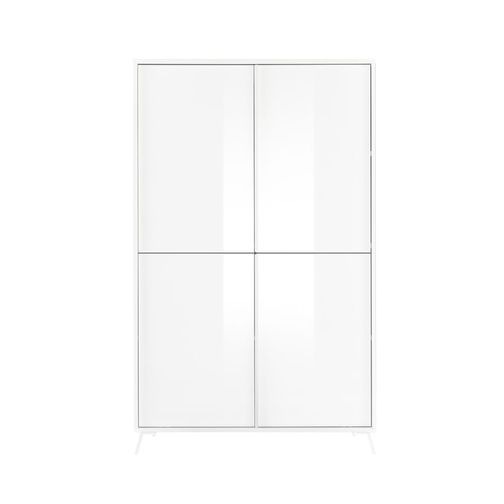 Buffet 4 portes  - H174 cm - Blanc