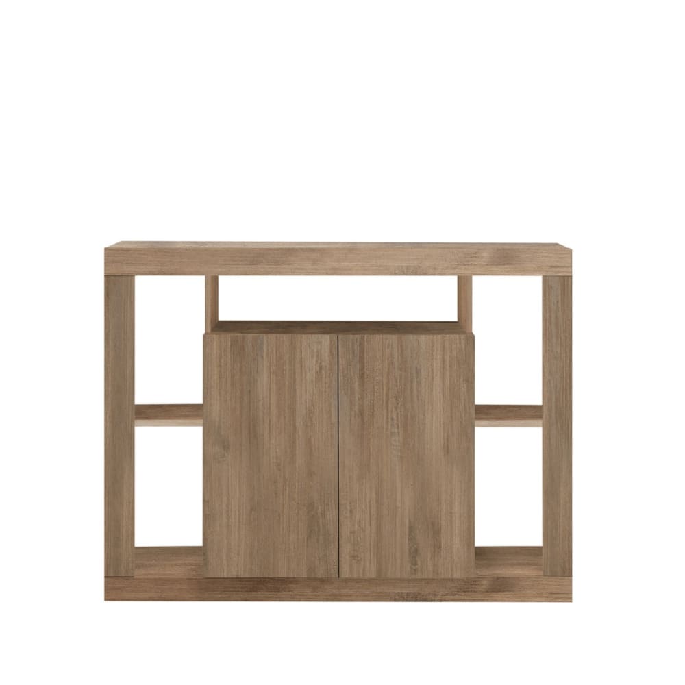 Buffet 2 portes effet bois - L134 cm