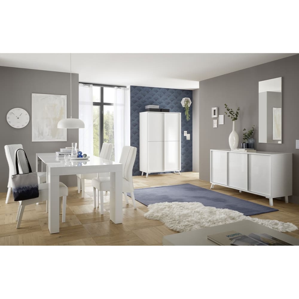 Buffet 3 portes - l156 cm - blanc - Maisons du Monde