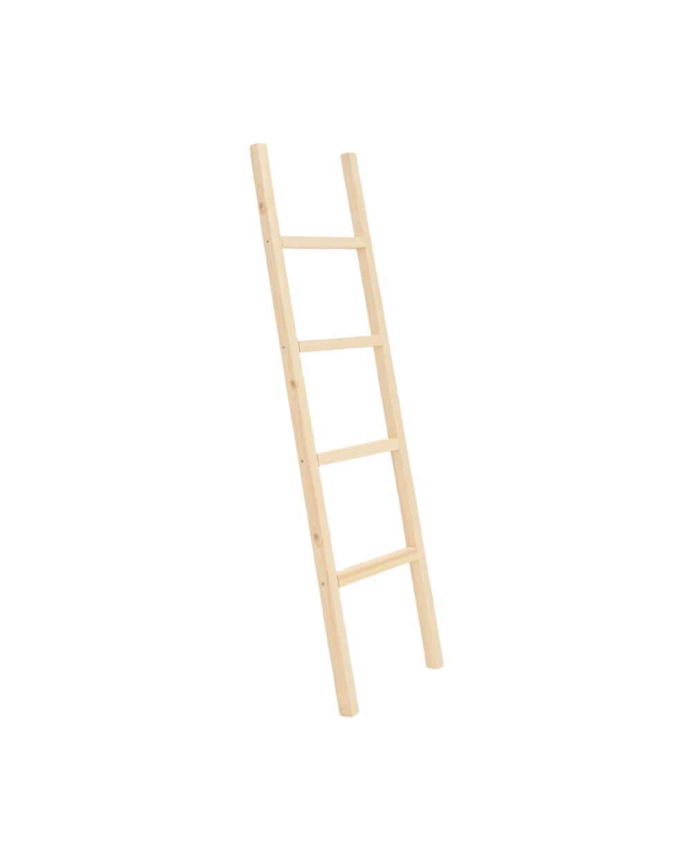Escalera de madera maciza en tono natural de 150x41cm
