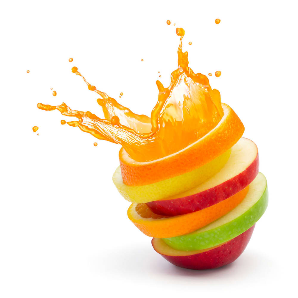 Cuadro explosión de frutas impresión sobre lienzo 50x50cm
