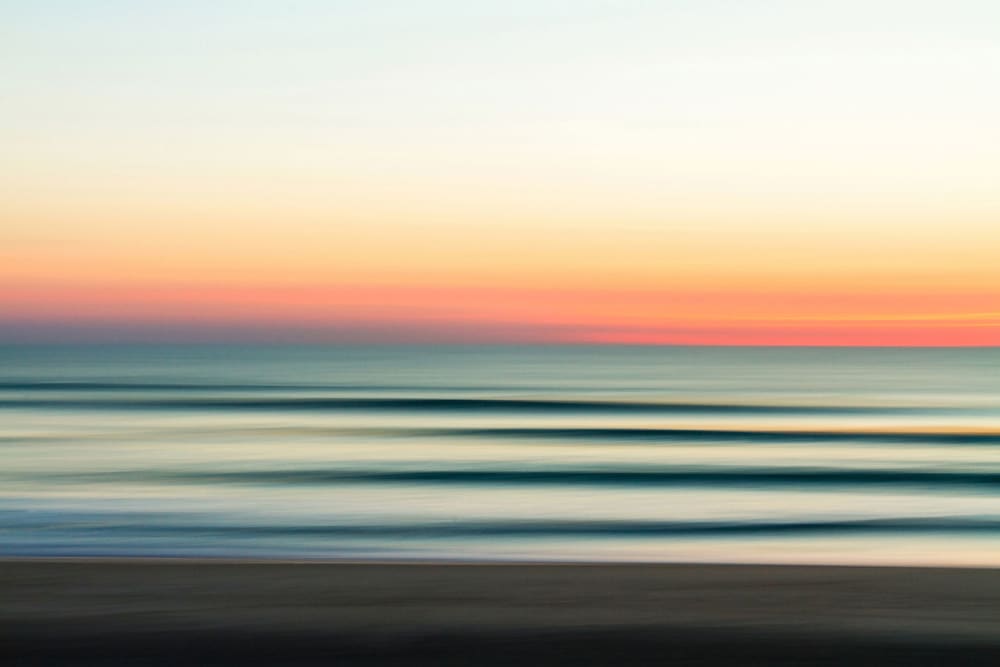 Sunset lines cuadro contemporánea impresión sobre lienzo 90x60cm