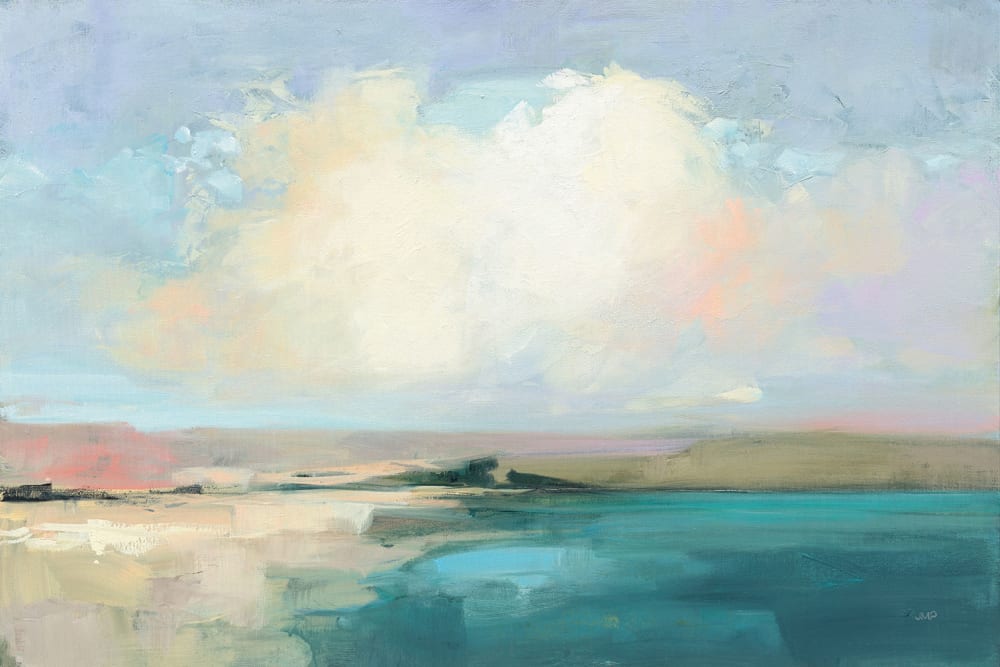 Cuadro abstracto cielo en la costa impresión sobre lienzo 60x40cm