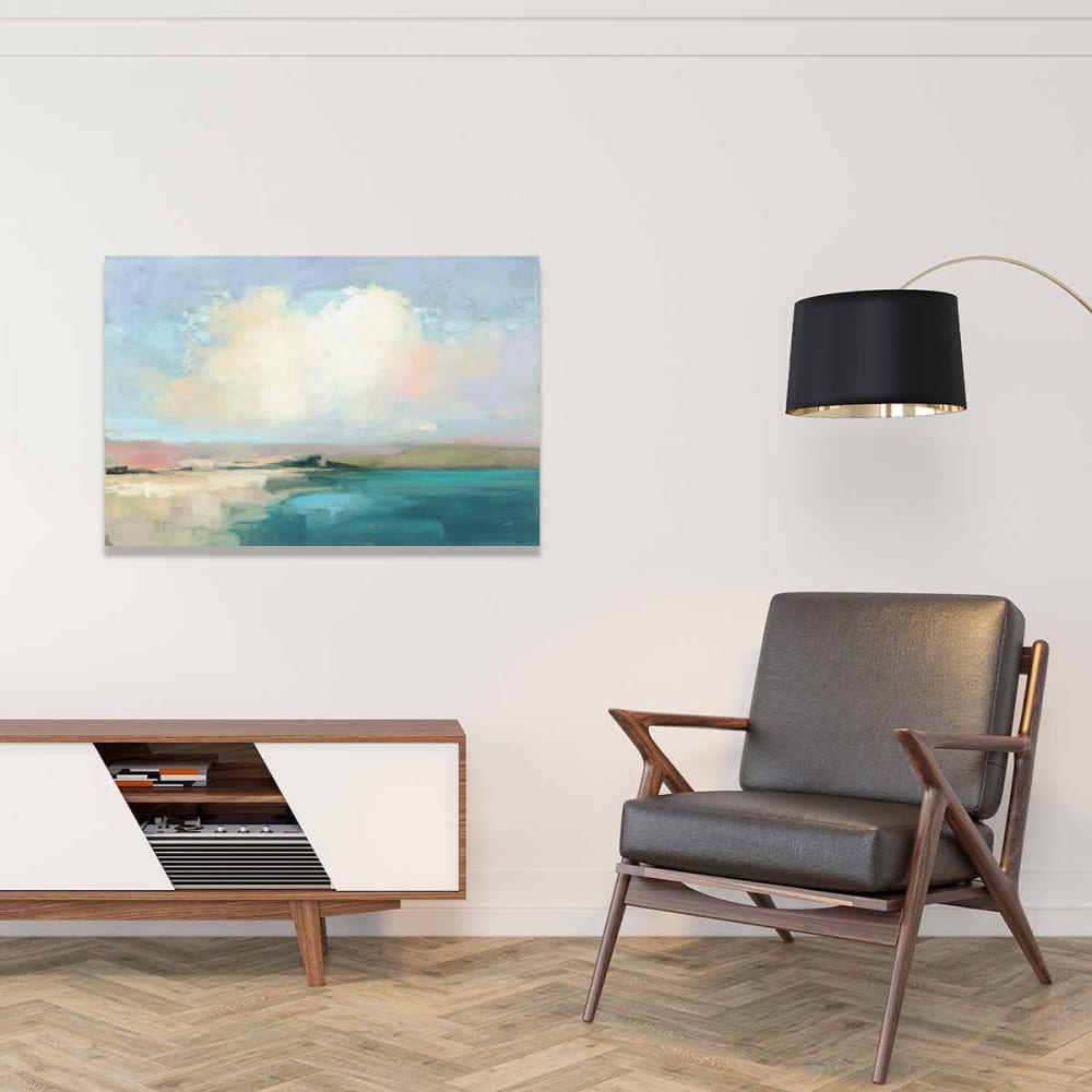 Cuadro abstracto cielo en la costa impresión sobre lienzo 60x40cm - Maisons du Monde