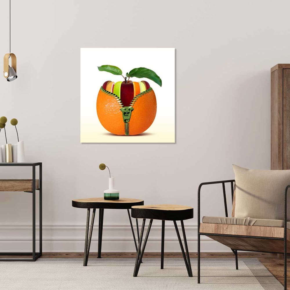 Decoración de cocina de frutas de mesa impresión sobre lienzo 50x50cm - Maisons du Monde