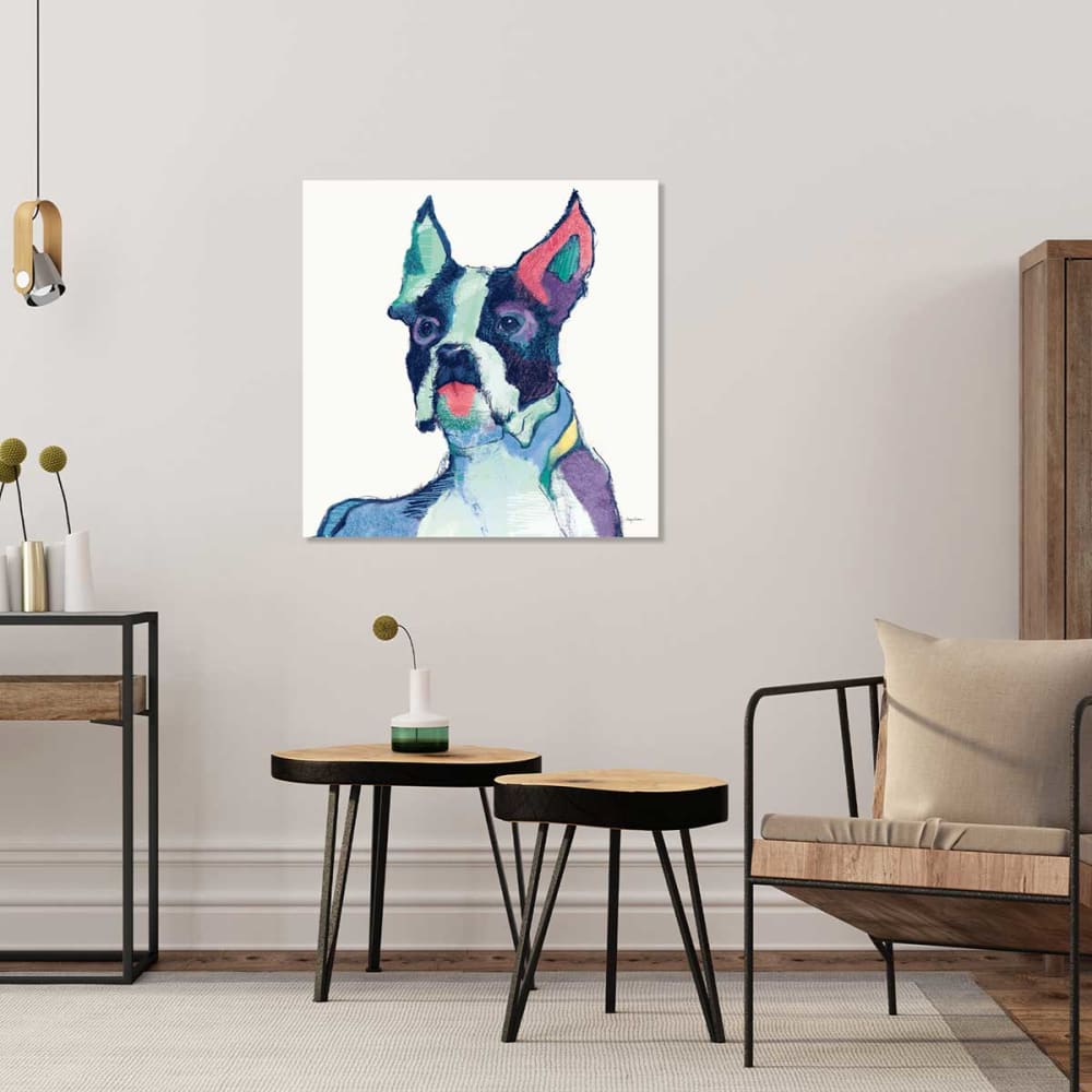 Animales de compañía bulldog ulysses impresión sobre lienzo 50x50cm - Maisons du Monde