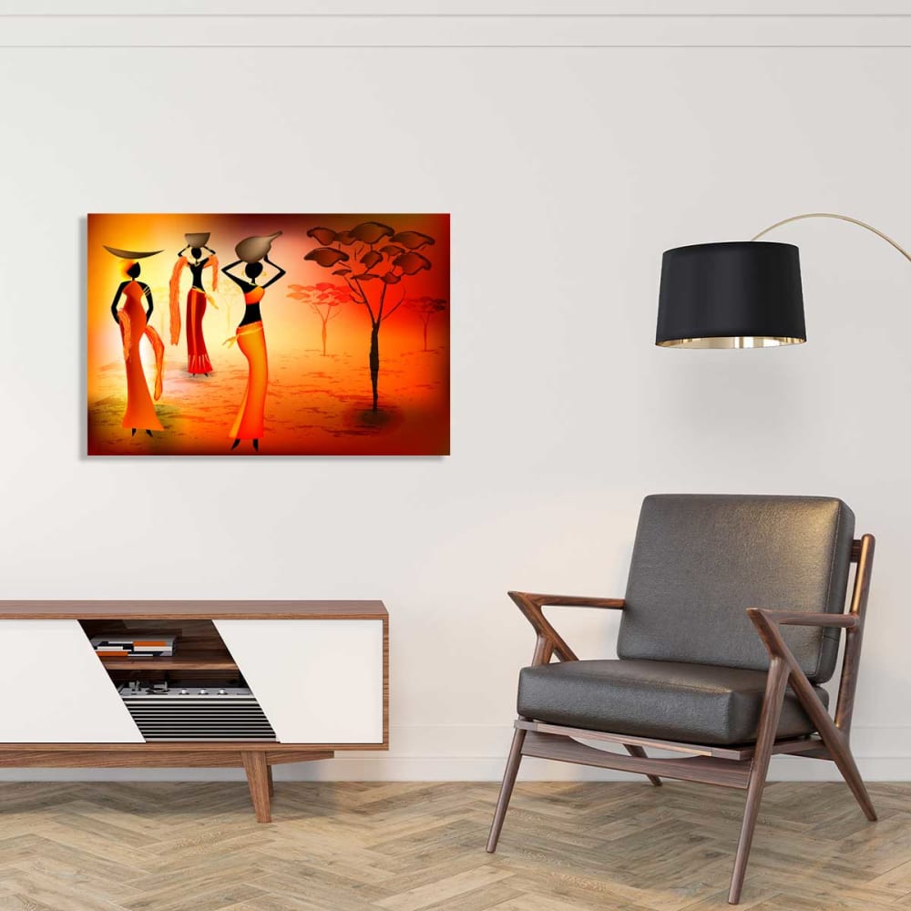 Cuadro de la tarde africana impresión sobre lienzo 90x60cm - Maisons du Monde