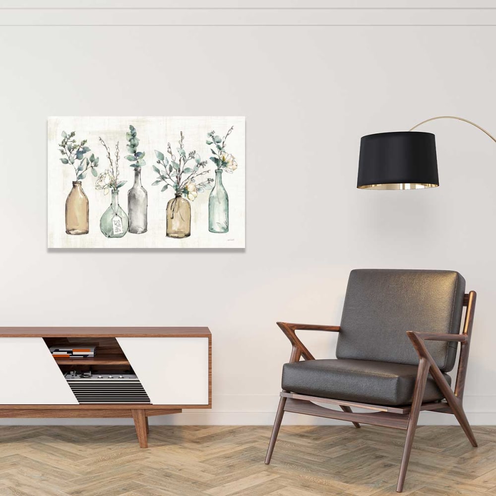 Cuadro flores esquejes de verano impresión sobre lienzo 60x40cm - Maisons du Monde