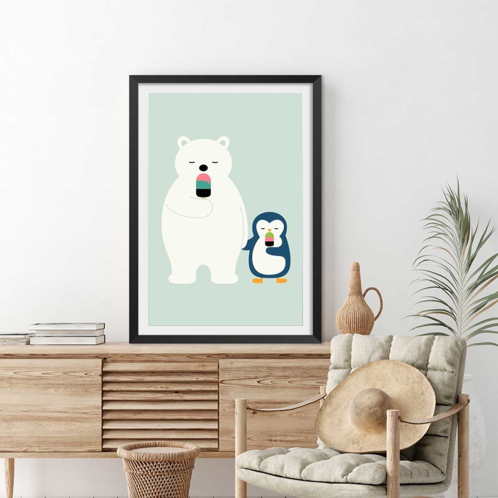 Póster tiempo de helado sin marco 30x45cm - Maisons du Monde