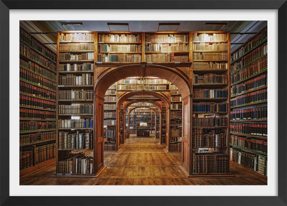 Hexoa Póster foto librería científica con
