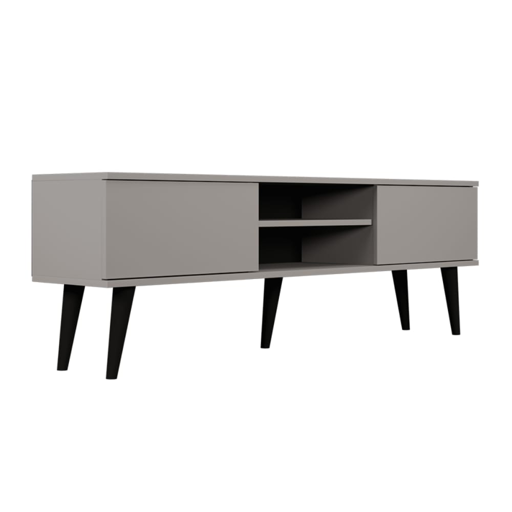 Meuble tv 160 cm panneaux gris