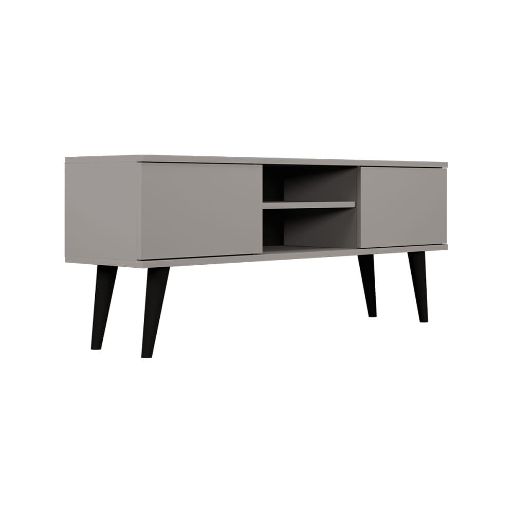 Meuble tv 120 cm panneaux gris