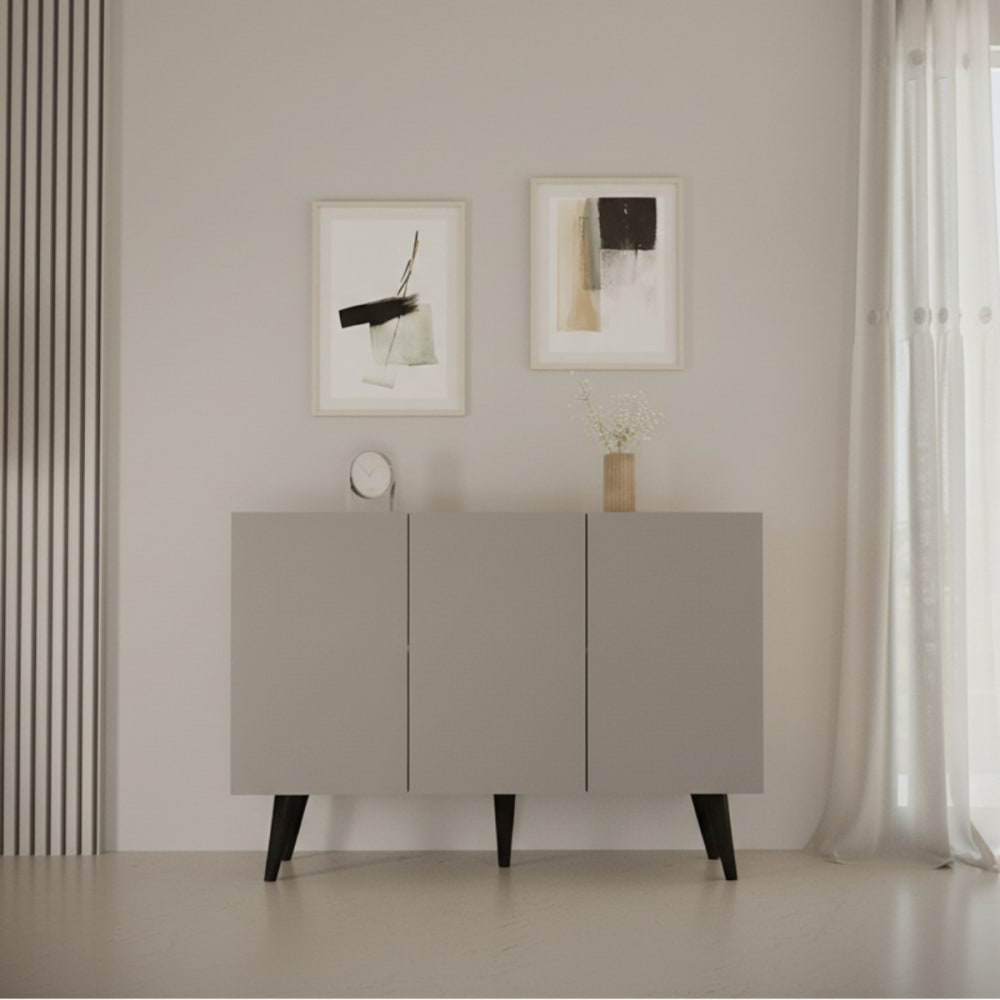 3-türige Kommode Platten Grau - Maisons Du Monde