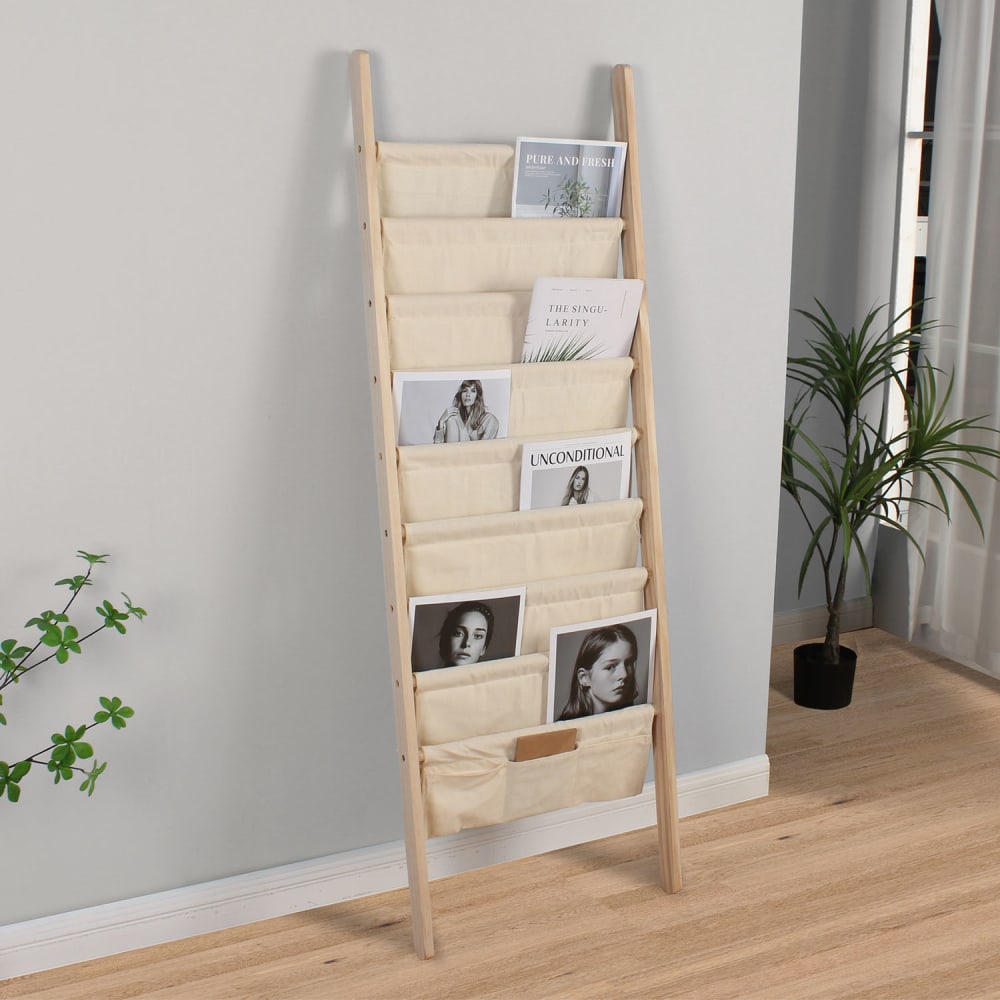 Revistero en tela y madera con 8 secciones - Maisons du Monde