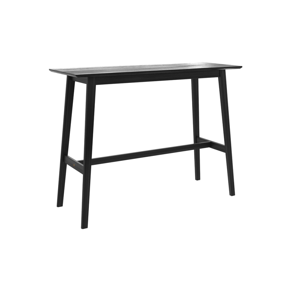 Maison Pavane Rechteckiger Bartisch für 4 Personen aus schwarzem Holz, 120 cm style landhaus - Holz