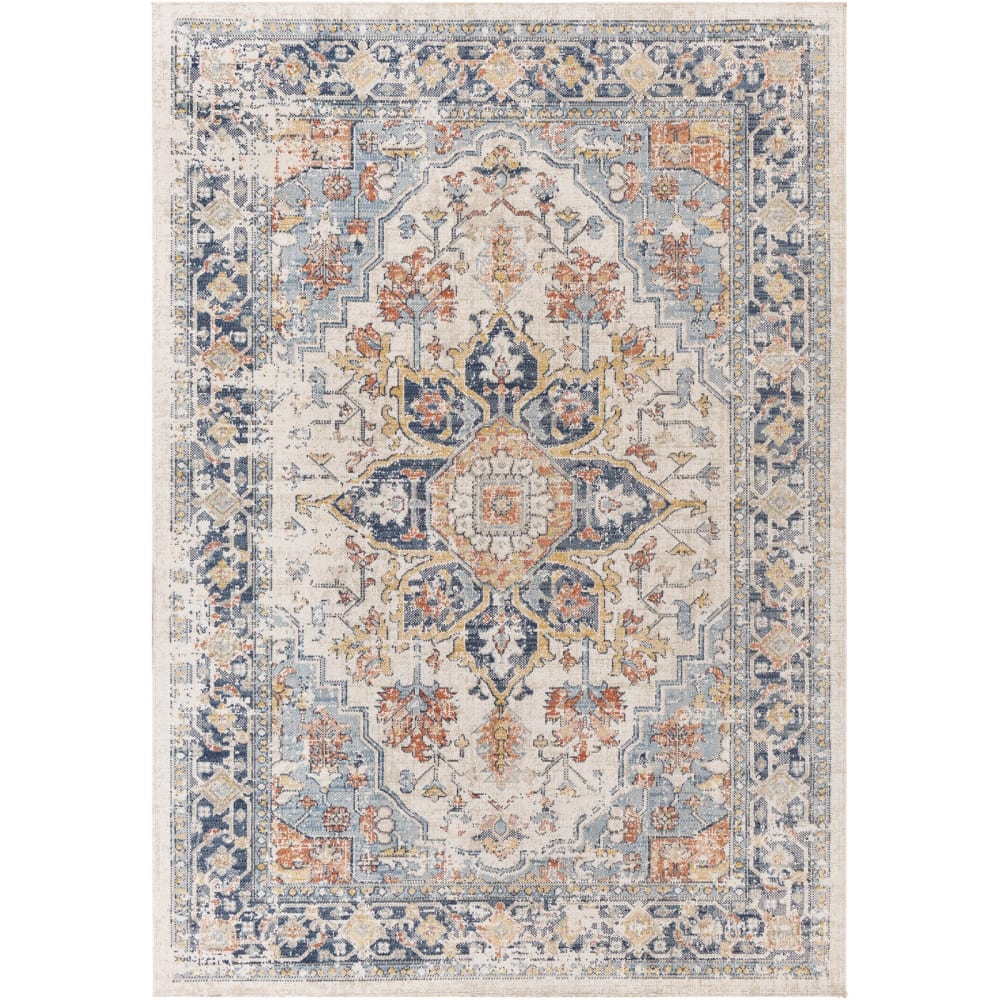 Vintage Orientalischer Teppich Dunkelblau/Beige 160x213 - Maisons