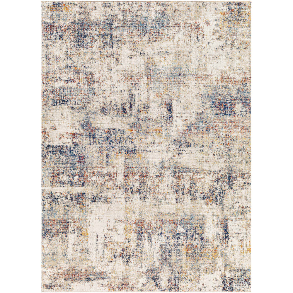 Abstrakt Moderner Teppich Creme/Blau 120x170 - Maisons Du Monde