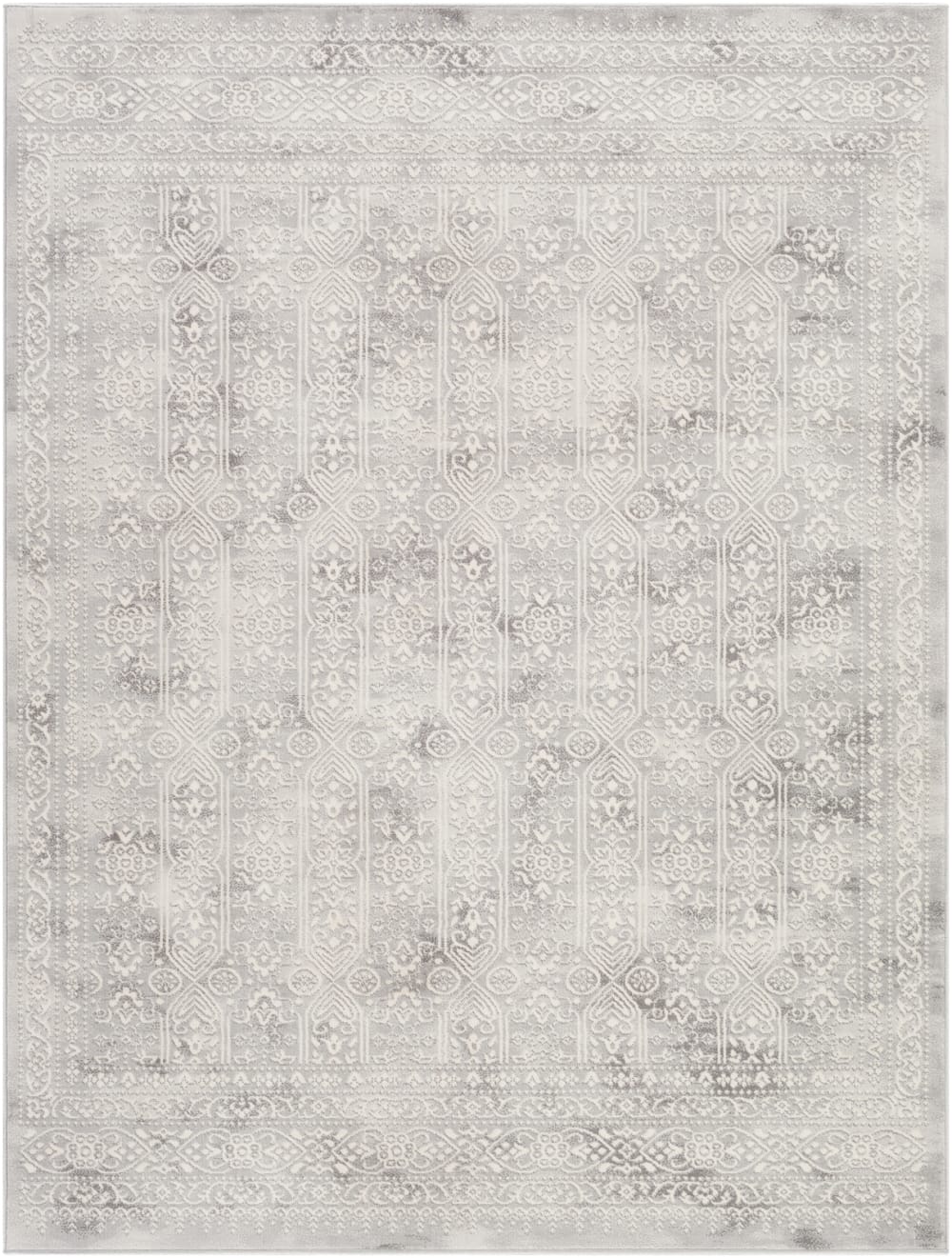 Tapis Vintage Oriental Blanc/Gris 160x215